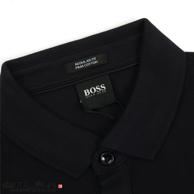 叁仟 良品 Áo nỉ nam hiệu đen Hugo Boss chính hãng 50391549 10108581 áo thun nam có cổ