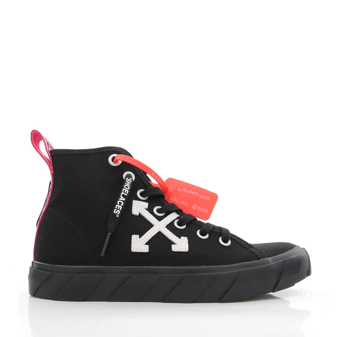 off white tide brand arrow men's lace-up high-top shoes canvas shoes OMIA119S19C21034
