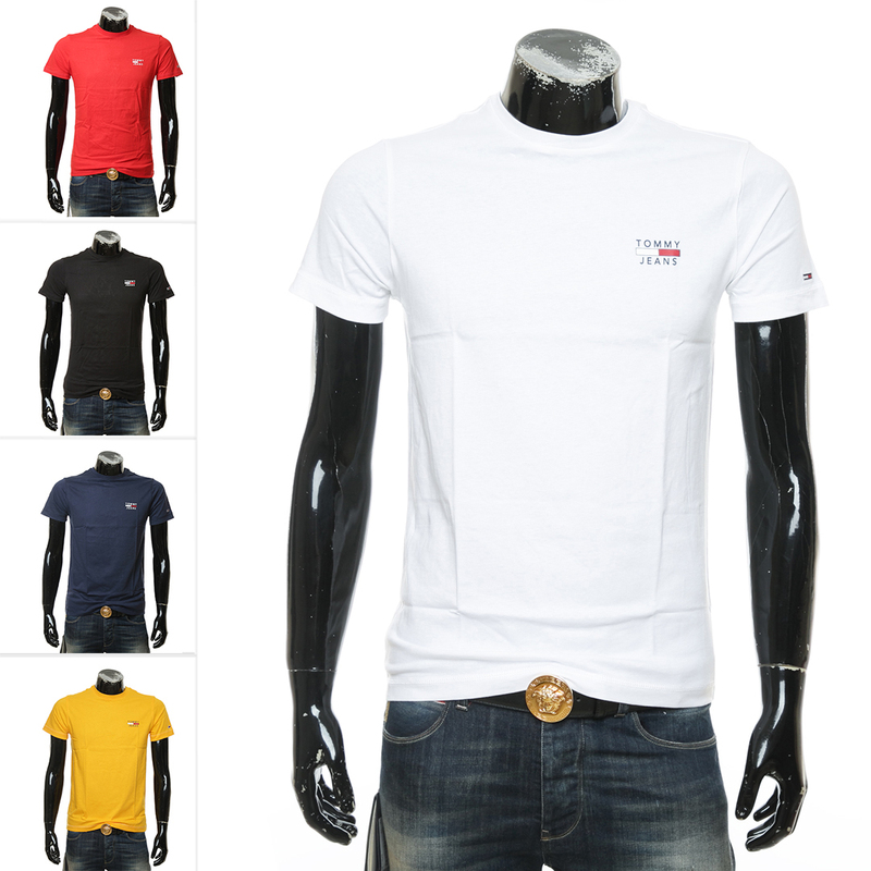 Tommy Jeans Tommy Hilfiger Men's Casual Short Sleeve Round Neck T-Shirt Dm0Dm10099