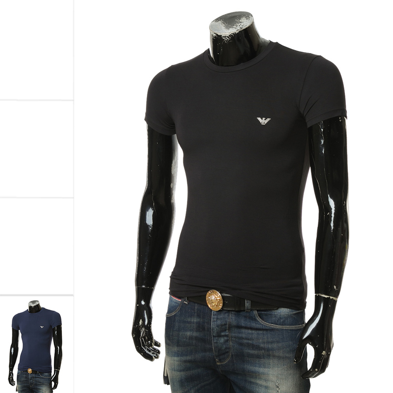 Emporio Armani Ea Armani Eagle Logo Slim Fit Stretch Base Layer Men's Short Sleeve T-Shirt 111035 2F511