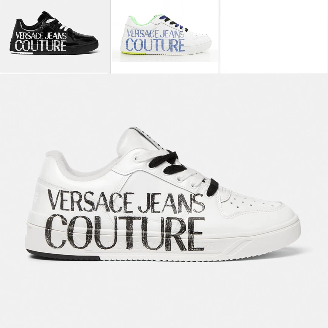 Мужские кроссовки Versace Jeans vj Versic Tide Tide Tip Tip Leisure Leisure Shoes 76YA3SJ5 ZPA57