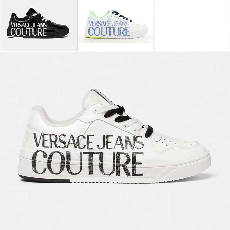 Мужские кроссовки Versace Jeans vj Versic Tide Tide Tip Tip Leisure Leisure Shoes 76YA3SJ5 ZPA57