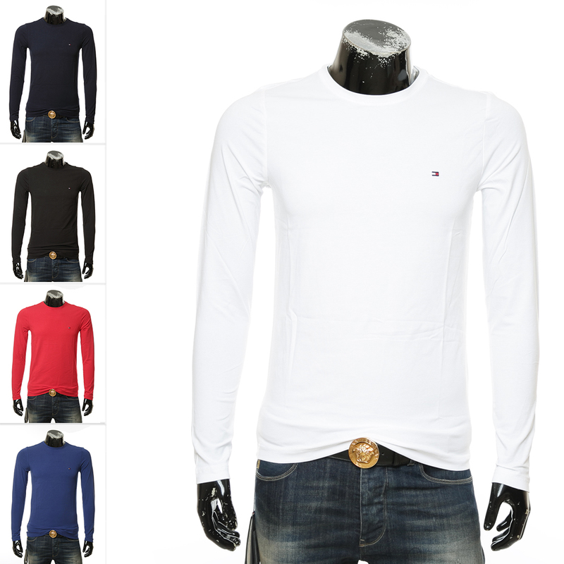 Tommy Hilfiger Men's Slim Fit Long Sleeve Crew Neck T-Shirt Mw0Mw10804 Tommy Hilfiger Men's Slim Fit Long Sleeve Crew Neck T-Shirt Mw0Mw10804