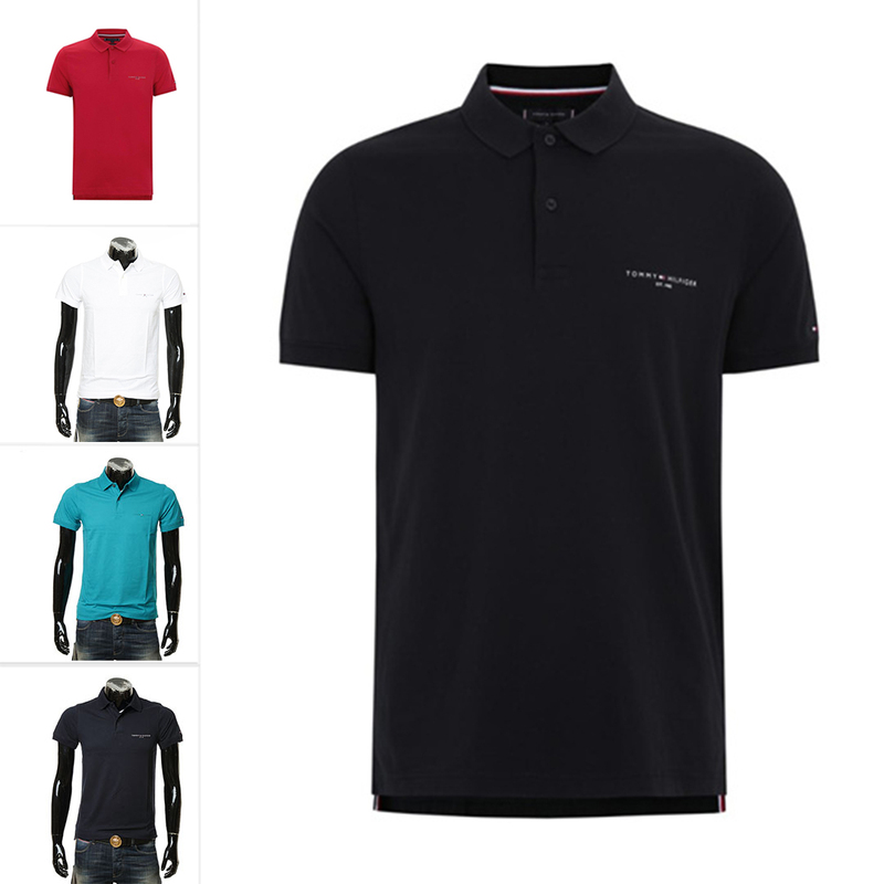 Tommy Hilfiger Men's Pure Cotton Short-Sleeved Polo Shirt Mw0Mw18282