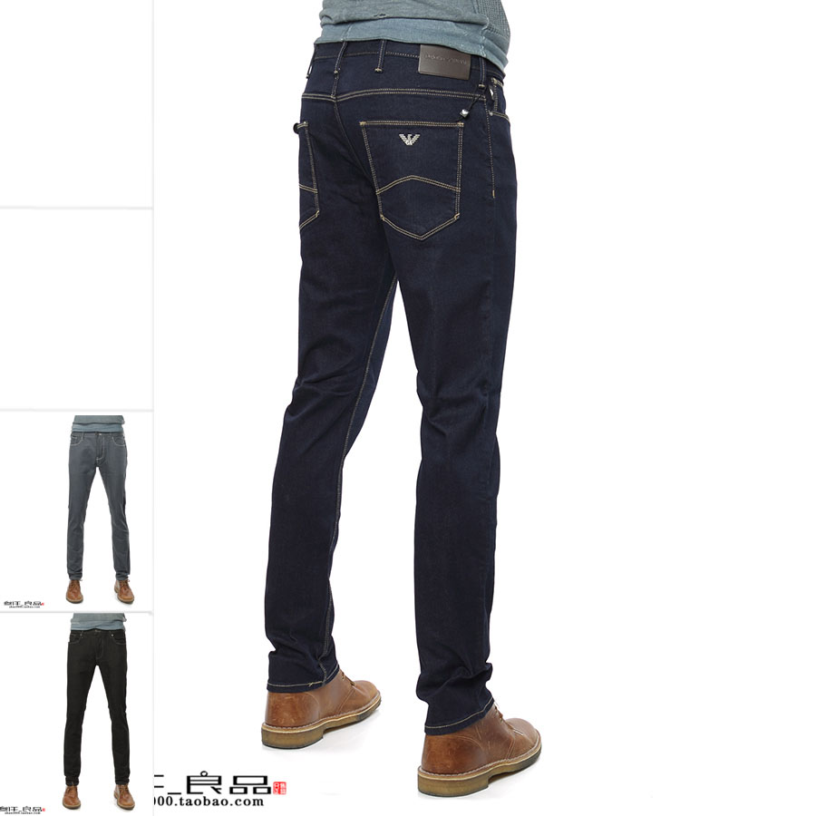 Emporio Armani EA Armani Men's Solid Color Simple Jeans Trousers 8N1J06 1DLPZ