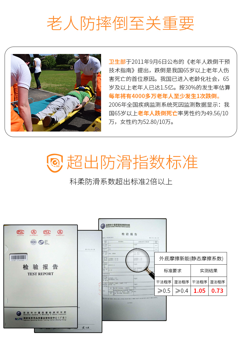 科柔 Kenroll 专利防滑居家拖鞋 适合老人和孕妇 图7