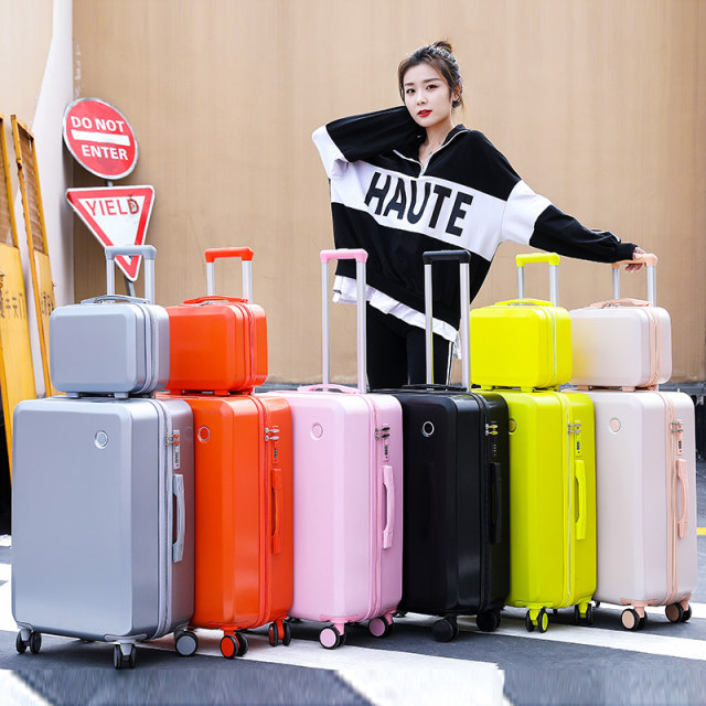 ກະເປົາເປ້ກະເປົາເປ້ 20-inch trolley case universal wheels 24 ນັກຮຽນຊາຍ ແລະ ຍິງ 28 password leather box fresh boarding case