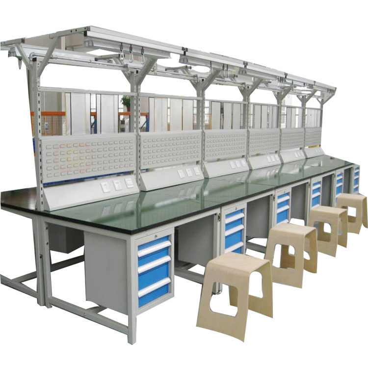 Assembly line sorting conveyor belts small conveyors antistatic pvc belt conveyor bench operating tables