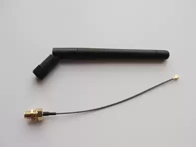 2 4G rod antenna plus SMA-IPEX adapter cable set gain 2dBi omnidirectional WIFI antenna 2400MHZ