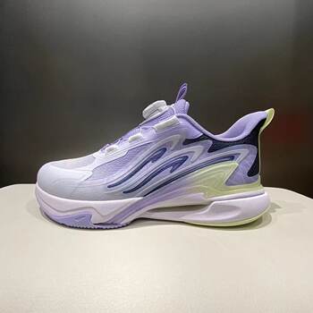 Anta Children's Shoes 2024 Spring New Style Girls' Button Light Casual Sports Running Shoes 322415513