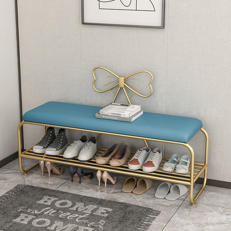Light Extravagant Shoes Stool Home Doorway Can Sit Shoes Cabinet Integrated Minima Modern Entrance Doors Entrance Shoes Nordic Wearing Shoes Benches 