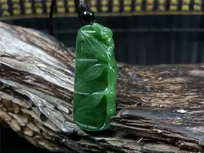 Hetian Jade bamboo pendant male and female Jade High pendant jade pendant jade pendant Hetian Jasper necklace