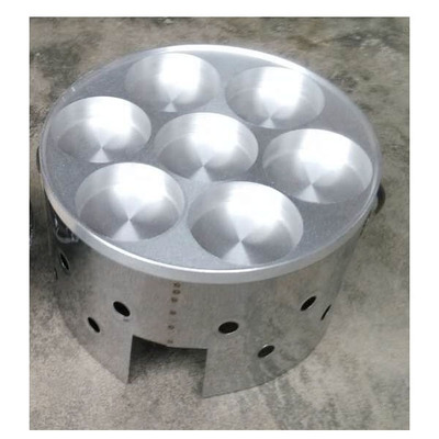 Gas Burger Furnace Round Wheel Cake Seven Holes Burger Machine 7 Holes Egg Cake Machine Aluminum Alloy Die Wheel Cake