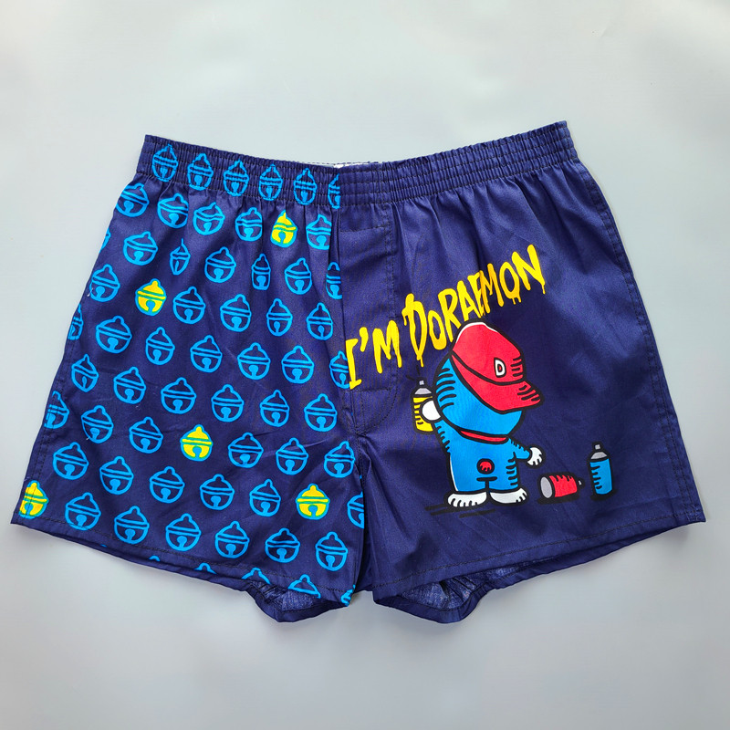 One-piece men's Aro pants loose underwear Four corner pants head youth home pure cotton Four corner short pyjamas big size