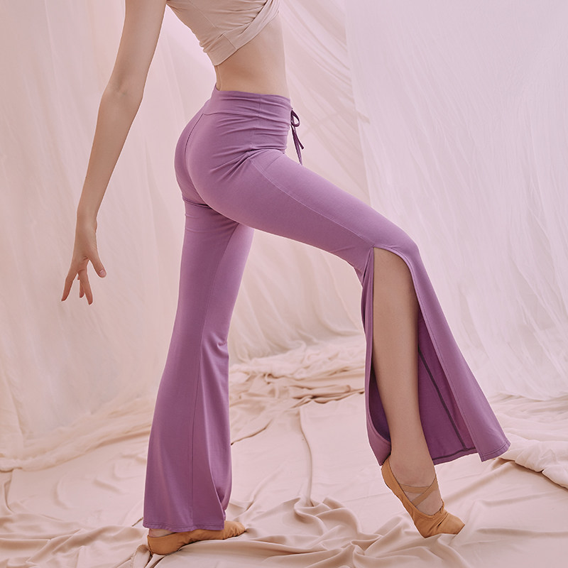 Belly dance costume fairy bottoms 2021 new sexy Modal split workout pants performance dress