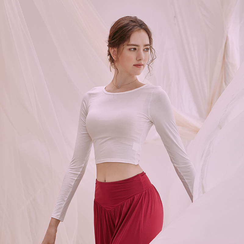 Spring Summer Modern Dance Costume Women's Basic Training Teachers Dance Suit Blouses Classical Dance Body Practice Short Clothes