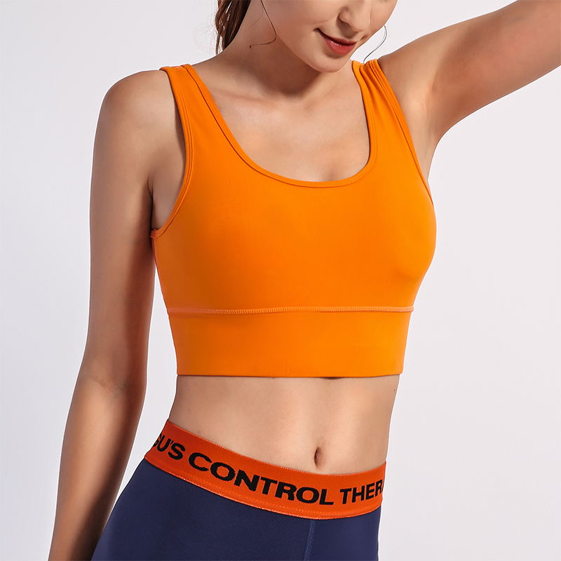 High Strength Support Vest Type Sports Underwear Women Shockproof Poly-proof Drooping Running Yoga Fitness Beauty Back Bra