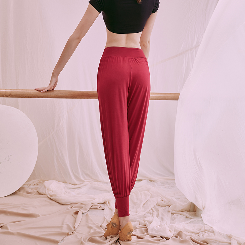 Roperin Pants Woman High Waist Display Slim New Modale Dance Pants Loose Bunches Kharenzi Pants Casual Practice Pants