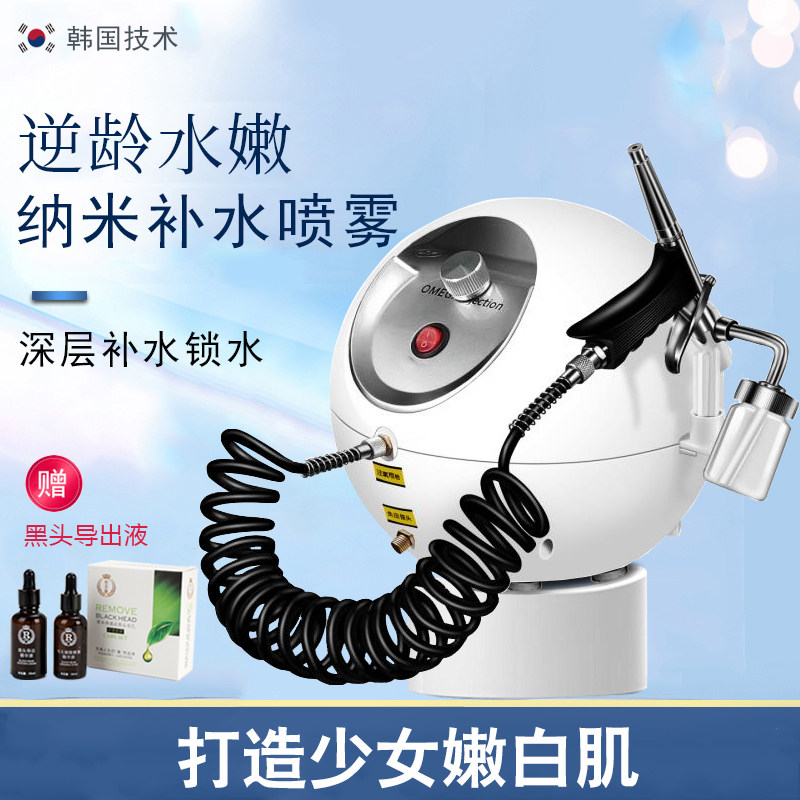 South Korean small gas bubble injection oxygen meter Home Nano Spray Machine Face Moisturizing Moisturizing Tender Skin Beauty Instruments Beauty Salon