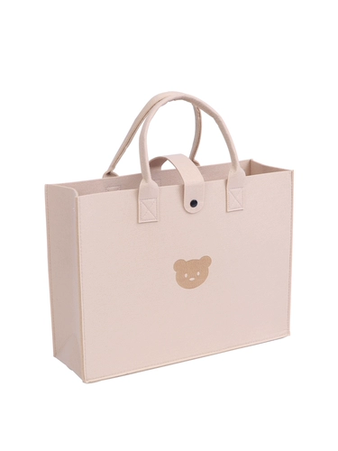 Льняная сумка для выхода на улицу, сумка через плечо, с медвежатами, подходит для студента