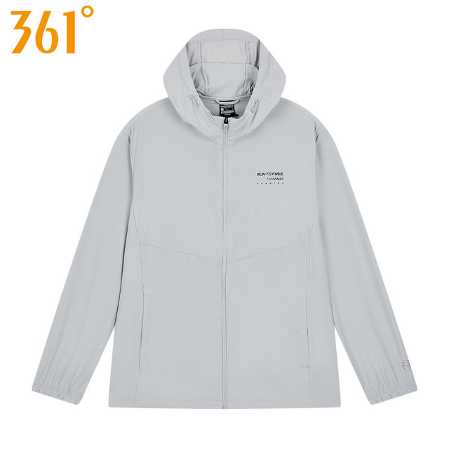 361 Men's Sports Sun Protection Single Windbreaker 2024 Summer New Style 361 Lightweight Quick-drying Quick-Breathable Jacket 2607