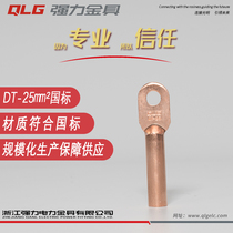 Copper nose Copper connector 25 square DT oil plug T3 copper crimp buckle wire terminal ear strong A-level thickening