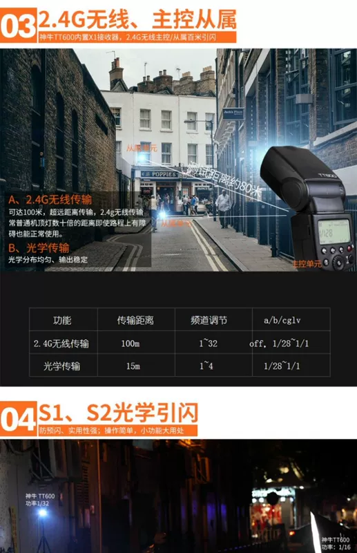 Bò TT600 máy ảnh SLR giày nóng đèn flash off-camera set-top-tốc độ cao tổng thể đồng bộ nô lệ 2.4G Kênh - Phụ kiện máy ảnh DSLR / đơn