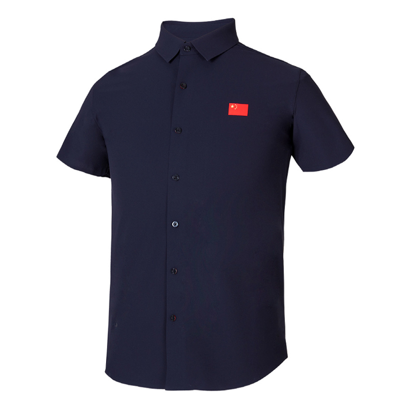 Li Ning Shirt Men's Summer Breathable Quick-Drying Business Casual Short-Sleeved Polo Shirt Chinese National Team Flag Style Shirt Li Ning Shirt Men's Summer Breathable Quick-Drying Business Casual Short-Sleeved Polo Shirt Chinese National Team Flag Style Shirt