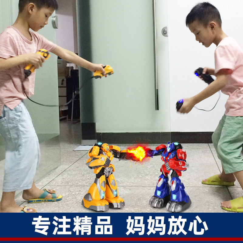 Intelligent boxing battle robot children two-person fight parent-child toy boy remote control somatosensory duel