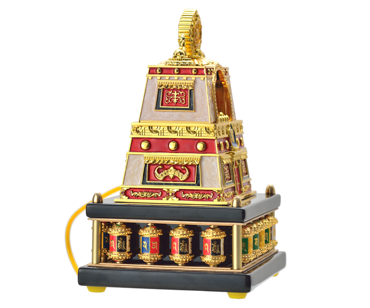 Молитвенный барабан 德田转经轮   电动转经轮 福德宝 祈福 招财 转运 办公 家居用品