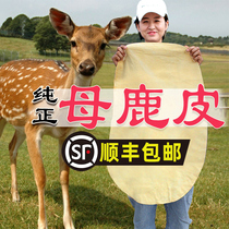 Deerskin rag absorbs water and thickens not easy to shed hair car wash towel wipe car glass not easy to leave marks special female deerskin towel