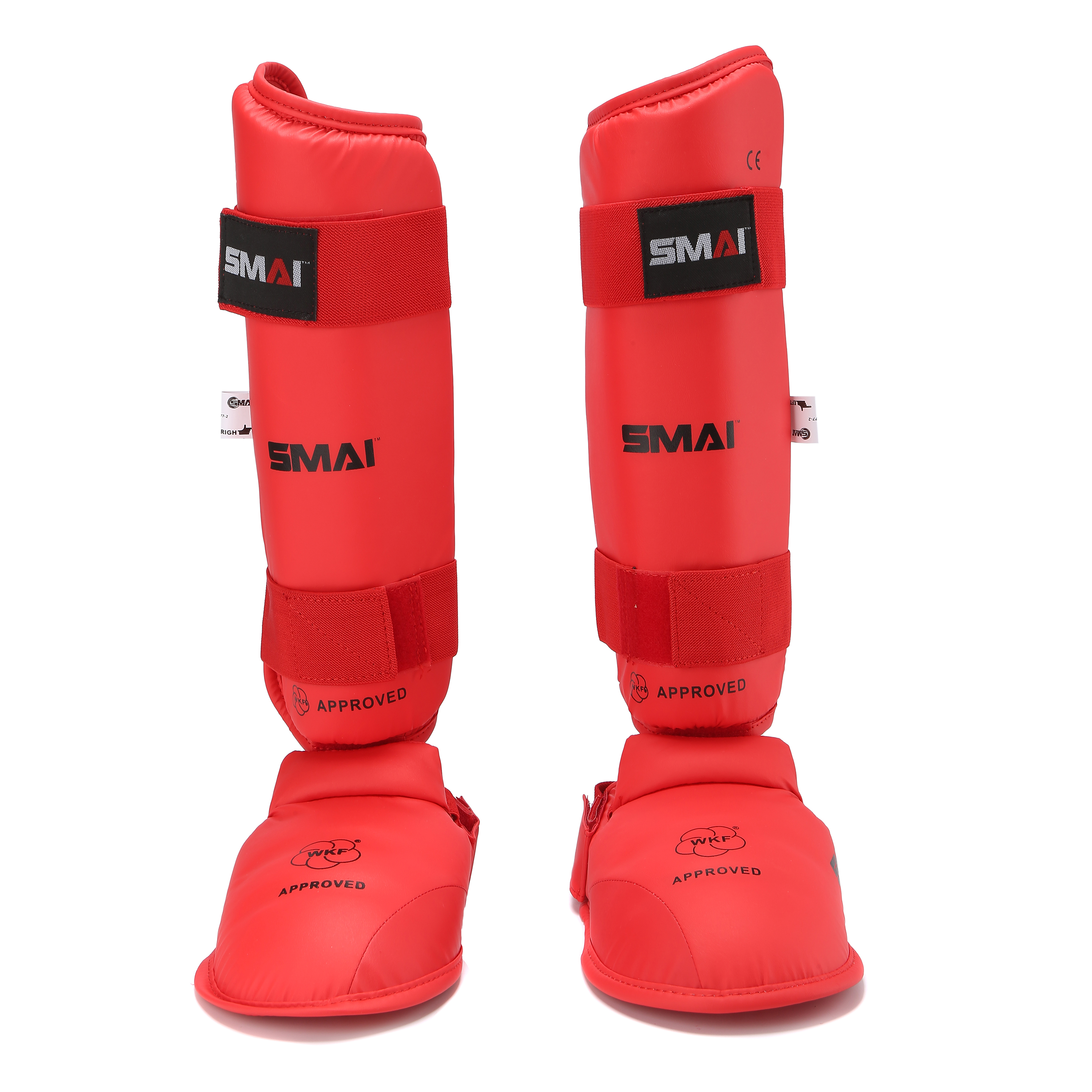 WKF certified SMAI karate foot and leg protection adult youth competition protective gear hollow association designated brand