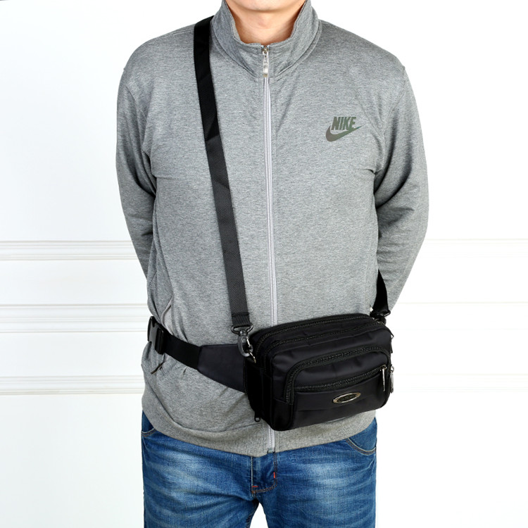 Túi đeo vai nam mới Túi Messenger đa chức năng thời trang túi đôi sử dụng tiền mặt đăng ký túi thể thao ngoài trời 	túi đeo hông đựng điện thoại	