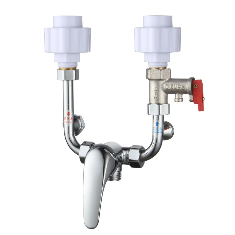 Electric water heater mixing valve Utype heat and cold switch water