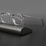 木川 Японские литературные мужские ретро -пластинки рамы женская матовая рама прозрачная серая и коричневая внизу коричневого 玳瑁 миопия рама