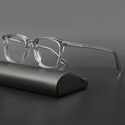 木川 Японские литературные мужские ретро -пластинки рамы женская матовая рама прозрачная серая и коричневая внизу коричневого 玳瑁 миопия рама