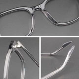 木川 Японские литературные мужские ретро -пластинки рамы женская матовая рама прозрачная серая и коричневая внизу коричневого 玳瑁 миопия рама