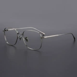 木川 Чистое титановое ультра -светлое квадратное лицо очки для литературного зеркала рамка