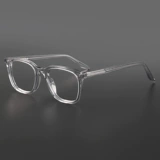 木川 Японские литературные мужские ретро -пластинки рамы женская матовая рама прозрачная серая и коричневая внизу коричневого 玳瑁 миопия рама