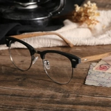 Мудюанские ретро -очки рамка мужская Swen может быть оснащена с близким линзом женского зернового зерна с половиной кадры бровей.