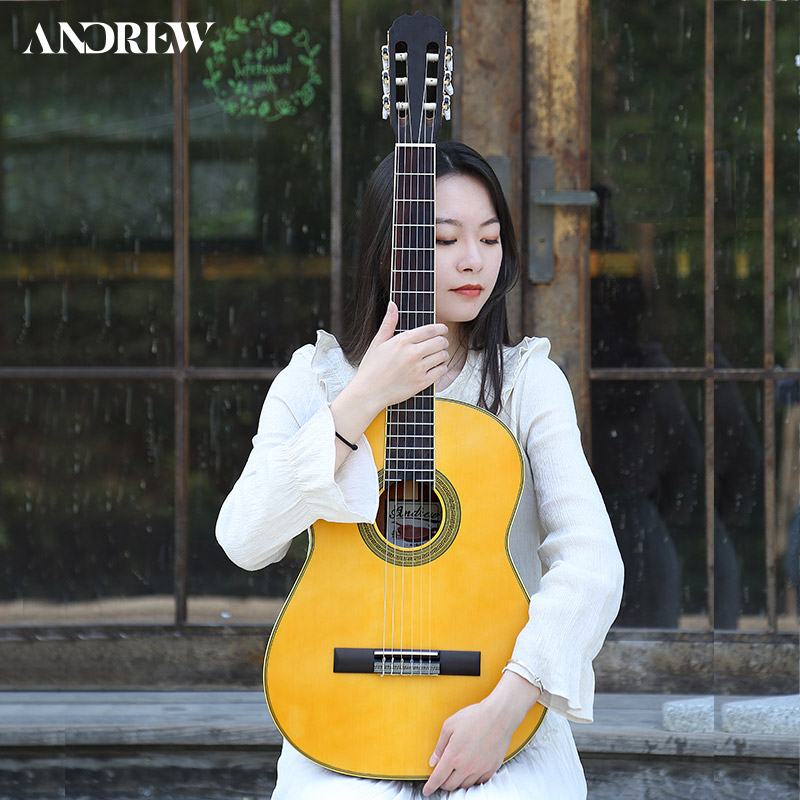 Andrew Veneer Classical Guitar Beginner Female Male Student Exam Introductory Exam 40-inch Guitar Dedicated Instrument