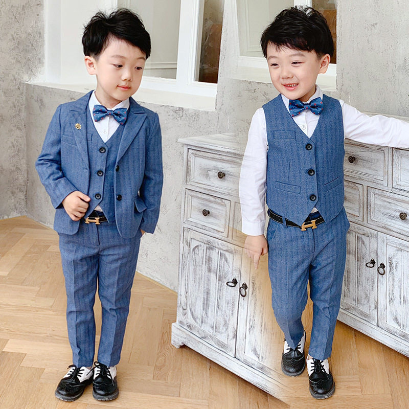 Boy Host High-end Gown Gown Children T Terrace Walk Show Boomer Dress Handsome Suit Boy Suit Boy Small Suit