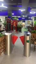 Wing gate pedestrian channel gate Face recognition temperature measurement access control system community gym smart door machine construction site gate machine