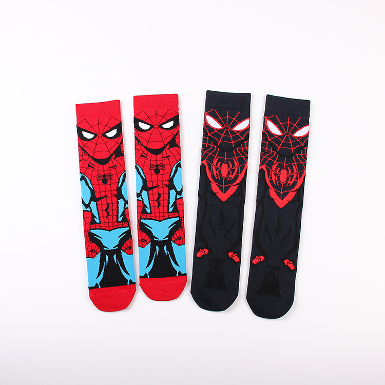 Marvel Anime Spider-Man Four Seasons Sports Women's Cotton Mid-Tube Socks Men's Couple Trendy Jacquard Casual Long Socks Street Socks Marvel Anime Spider-Man Four Seasons Sports Women's Cotton Mid-Tube Socks Men's Couple Trendy Jacquard Casual Long Socks Street Socks