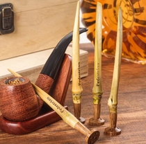 Bamboo pipe hollow pressure stick anti-extinguishing combustion-supporting portable pipe cleaning tool accessories multi-functional cleaning pipe ash