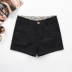 Mùa hè mới trắng size lớn quần short nữ phiên bản Hàn Quốc của quần lọt khe nữ quần lọt khe hoang dã 2018 quần cotton nóng bỏng Quần short