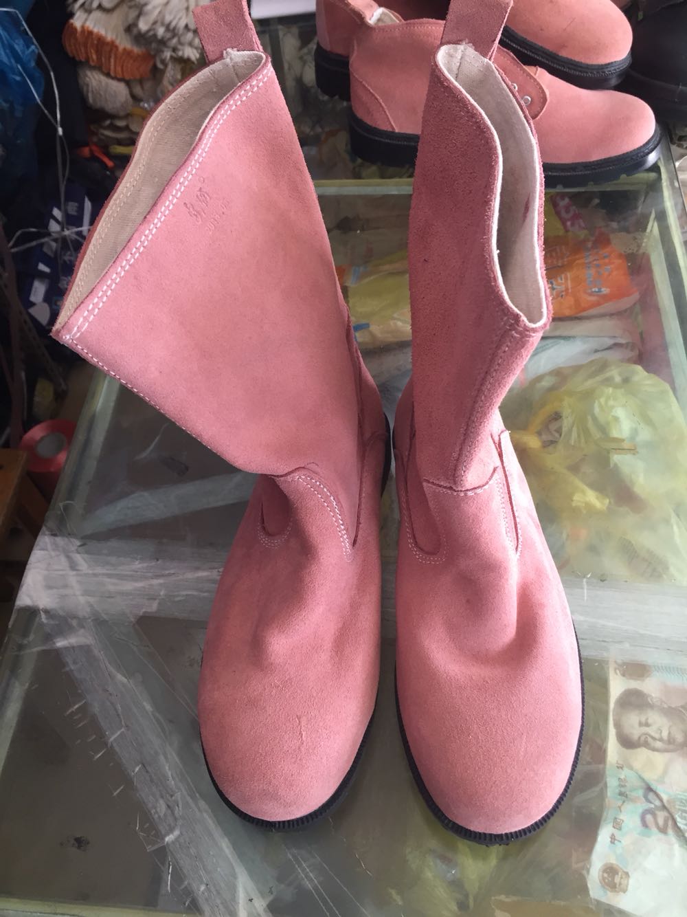 New Double Shield Boots of Shanghai New Civil High-cylinder Anti-Mao Boot-Taobao