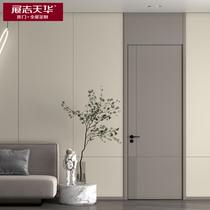 Zhanzhi Tianhua wooden door paint balcony door bedroom door set door door kitchen single door open light luxury DM-003P
