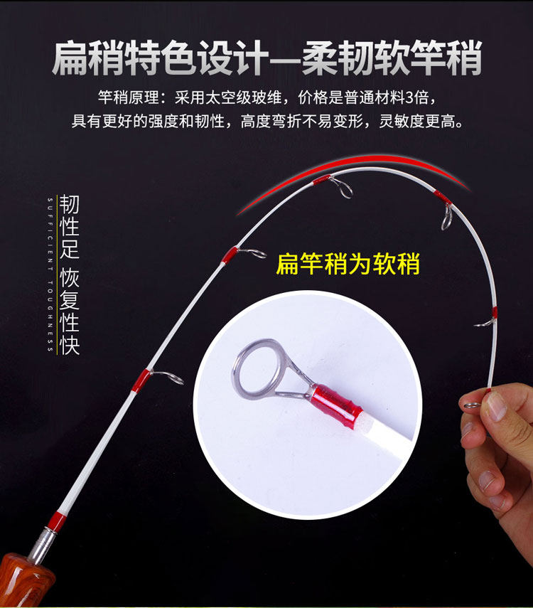 Ice удочкой 冰钓专用竿套装冬钓小鱼竿全套装备冬季新款迷你公鱼短节鱼杆竿稍