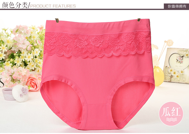 Kích thước lớn đồ lót nữ béo mm200 kg cotton cao eo béo mẹ cotton tóm tắt chất béo chị béo quần short đầu đồ lót nữ